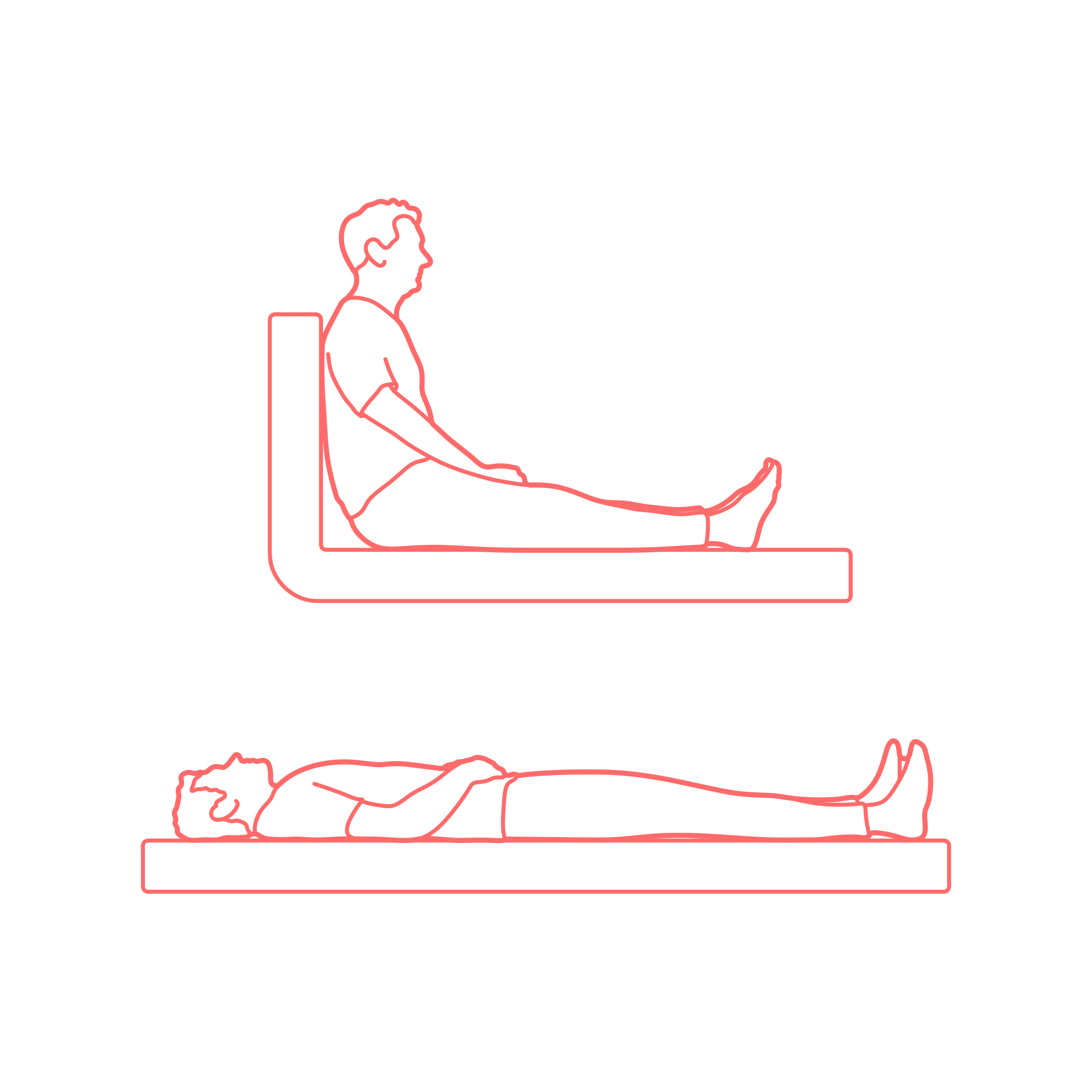 Humans Bed Positions Outline Svg Vector Free Vectors